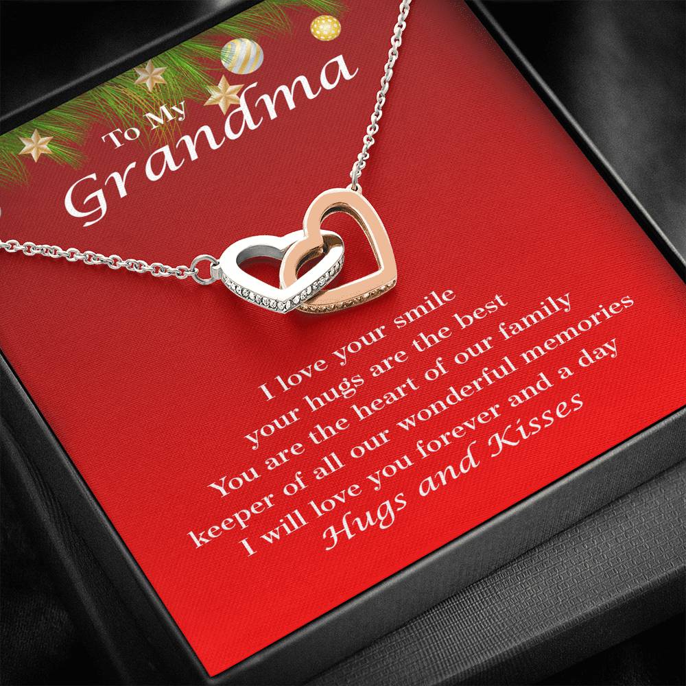 Granddaughter to Grandma, Grandma Jewelry, Grandma Gift for Christmas Grandma Christmas Necklace103xb