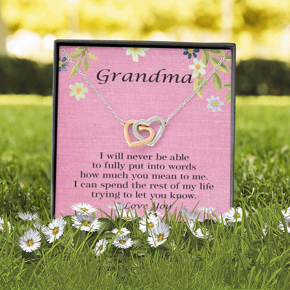 Grandma Gift Necklace, Great Dainty Jewelry Gift for Grandma's Birthday, Grandparents Day, Christmas, Mother's Day 101b