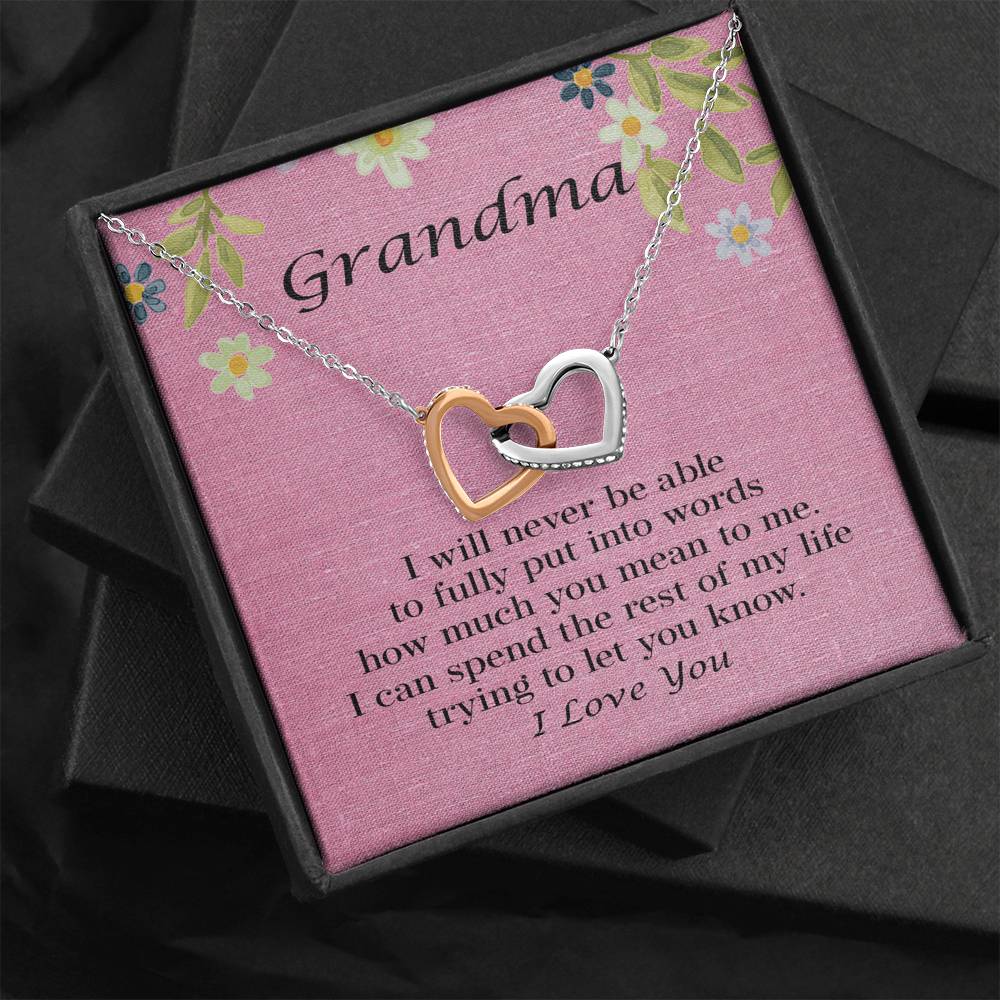 Grandma Gift Necklace, Great Dainty Jewelry Gift for Grandma's Birthday, Grandparents Day, Christmas, Mother's Day 101b
