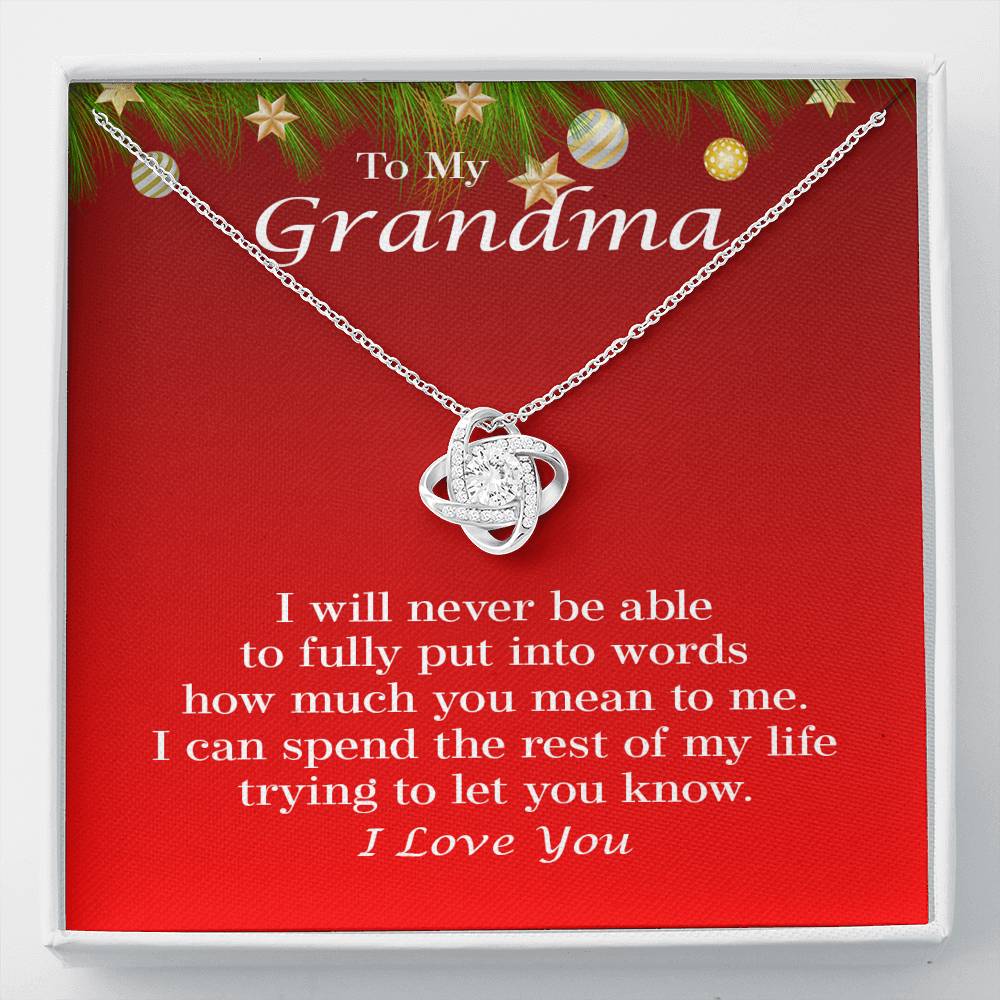 Grandma Gift for Christmas, Grandma Necklace, Grandma Christmas Birthday, Grandma Gifts 101xc