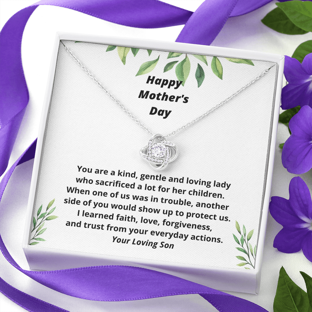 Meaningful Mother's Day Gift from Son, Thoughtful Present, Necklace Gift for Mom 127c