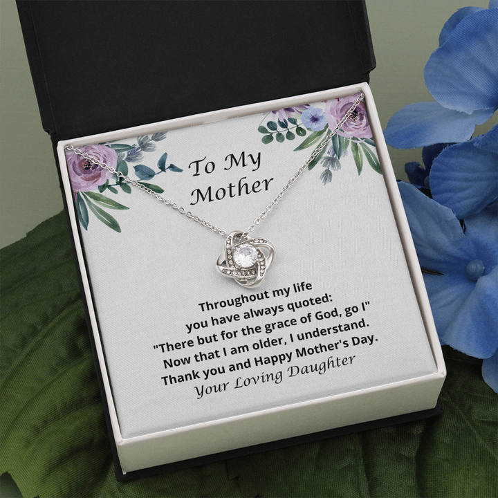 Amazon.com: To My Daughter Love Knot Necklace With Meaningful Message Card  From Mom, Gift For Daughter, Lion Message card For Daughter, Necklace With  Gift Box, Silver Necklace For Daughter - TAD7 :