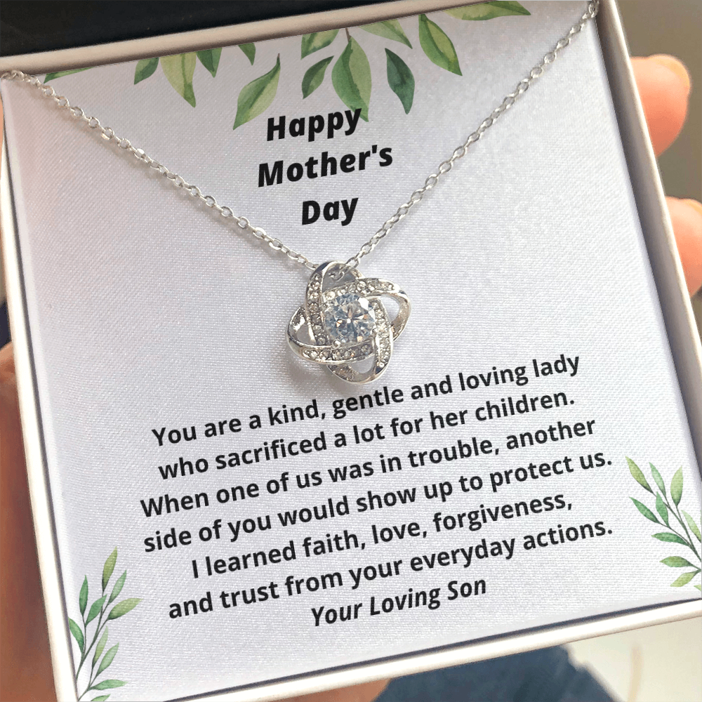 Meaningful Mother's Day Gift from Son, Thoughtful Present, Necklace Gift for Mom 127c