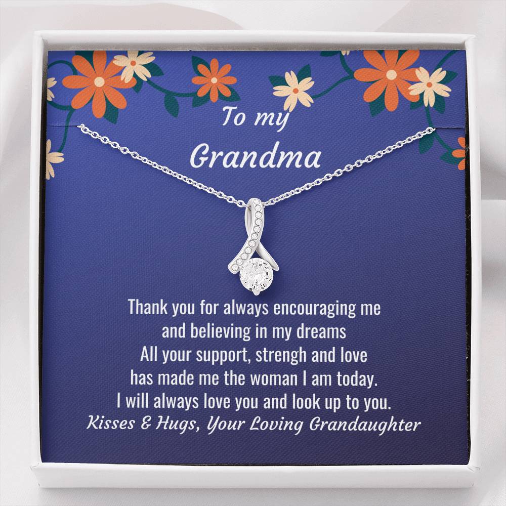 Granddaughter to Grandma Gift, Grandma Necklace, Grandma Birthday, Christmas, Mother's Day Gift, Grandma Jewelry, Grandma Gift Necklace 102a 