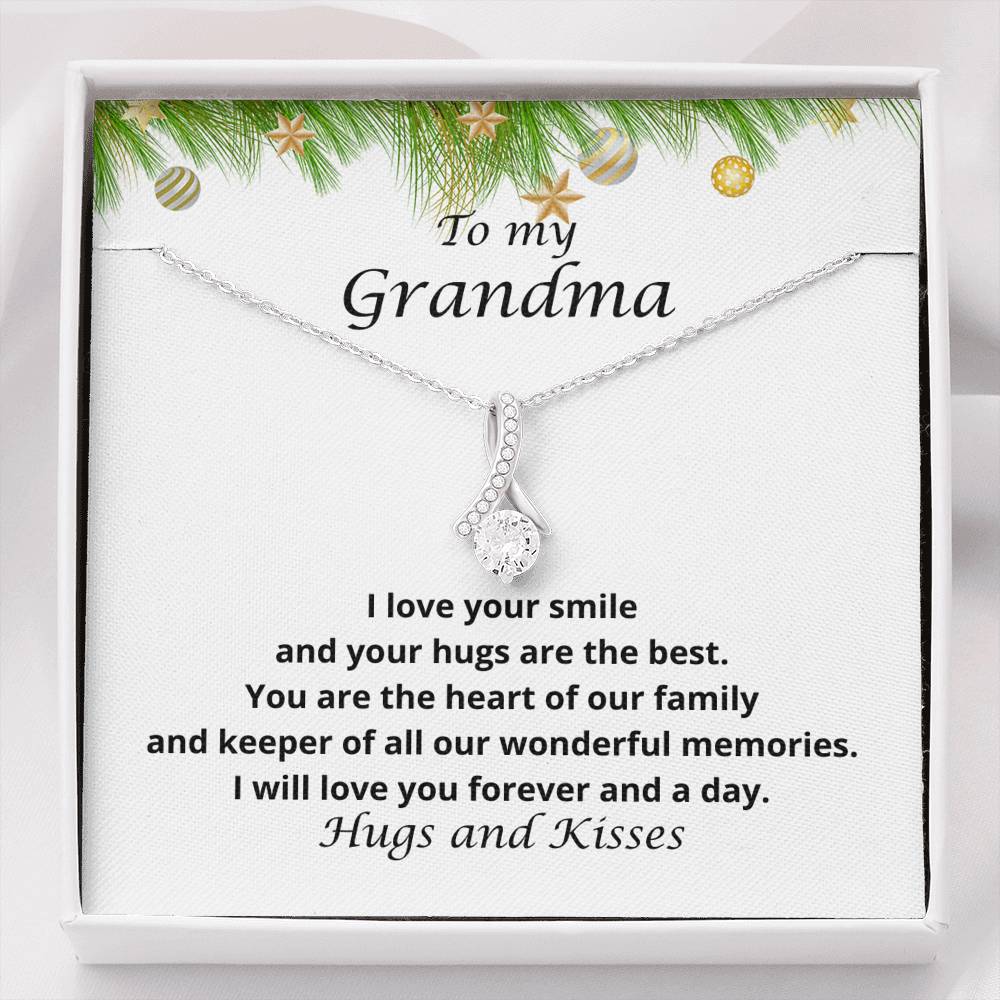 Christmas Gift, Gift for Grandma, Grandmother Necklace, Granddaughter to Grandma, best moms are upgraded to Grandma, Grandma Gift 103xa