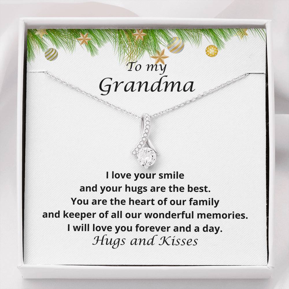 Christmas Gift, Gift for Grandma, Grandmother Necklace, Granddaughter to Grandma, best moms are upgraded to Grandma, Grandma Gift 103xa