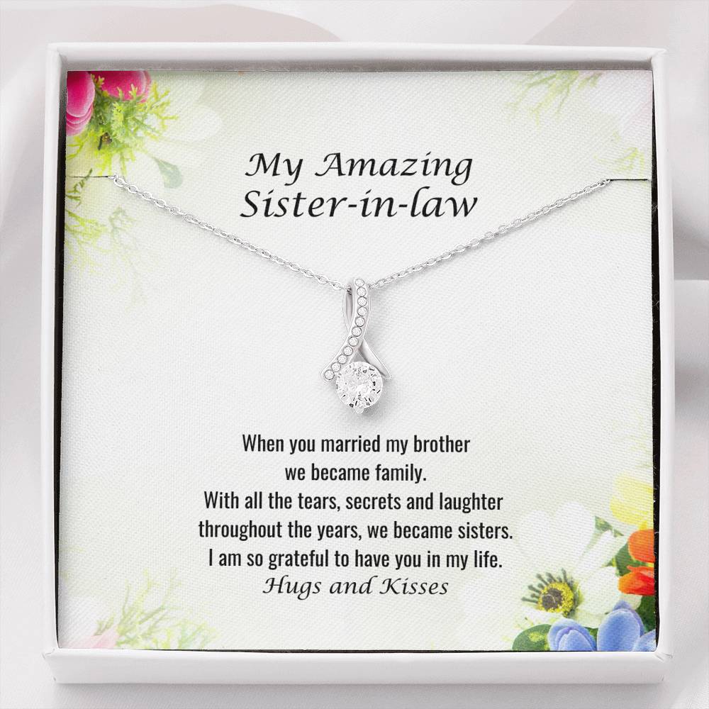 Sister in Law Sentimental Gift, Friends Forever, Bonus Sister, Sister in Law Birthday Gift, Soul Sister, Unbiological Sister 108a