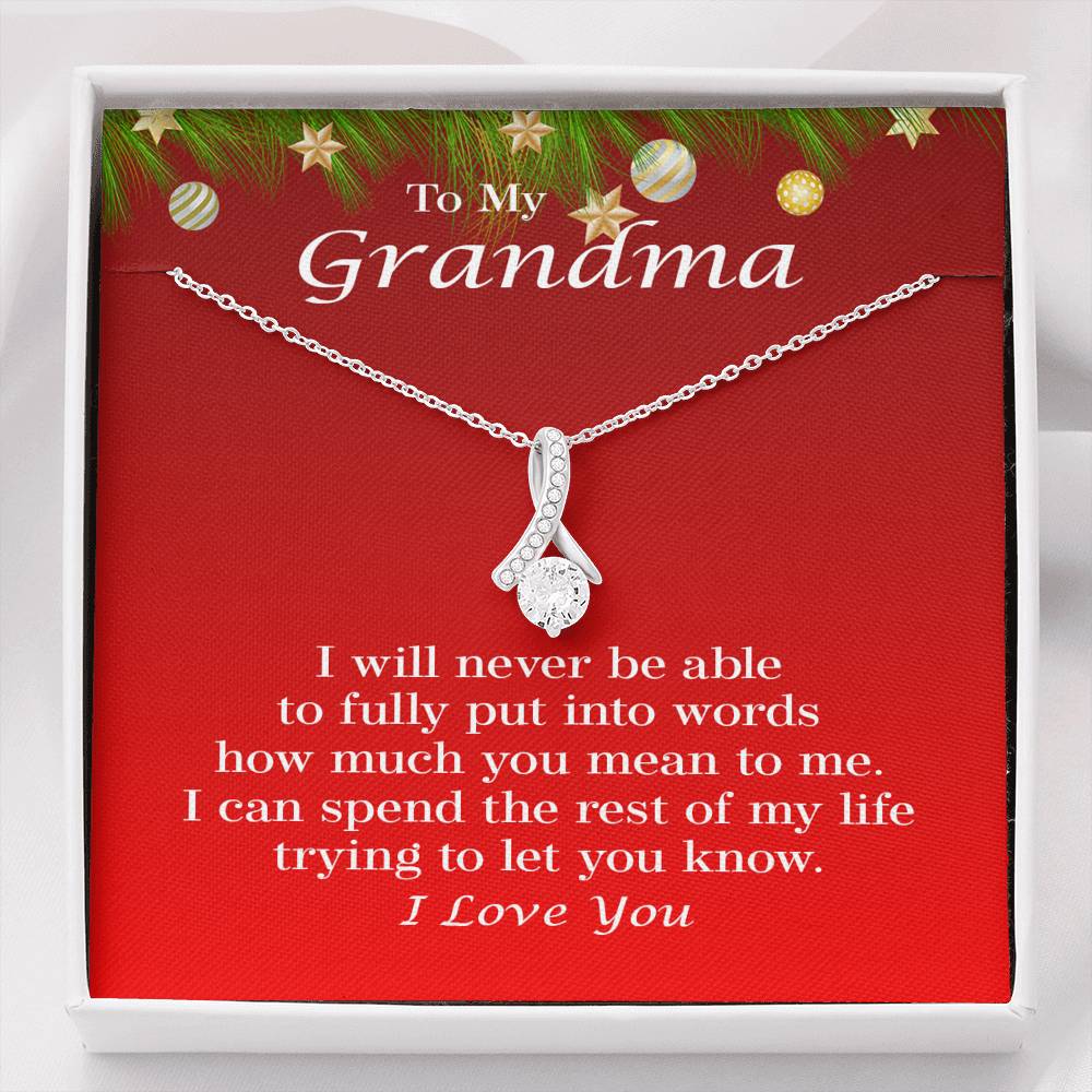 Christmas Grandma Necklace, Gift for Grandma, Grandma Jewelry, Grandma Birthday Christmas Gift, Only the Best Mom are Upgraded to Grandma 101xa