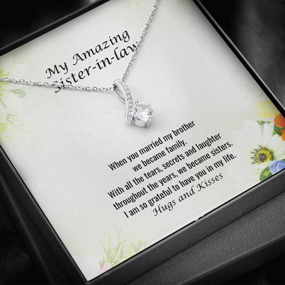 Sister in Law Sentimental Gift, Friends Forever, Bonus Sister, Sister in Law Birthday Gift, Soul Sister, Unbiological Sister 108a