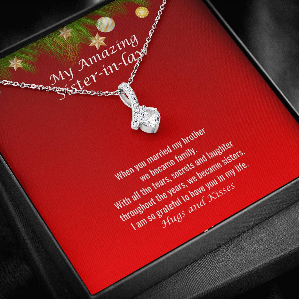 Sentimental Gifts for a Sister in Law, Friends Forever, Bonus Sister, Sister in Law Birthday Gift, Unbiological Sister, Christmas Gift 108xa