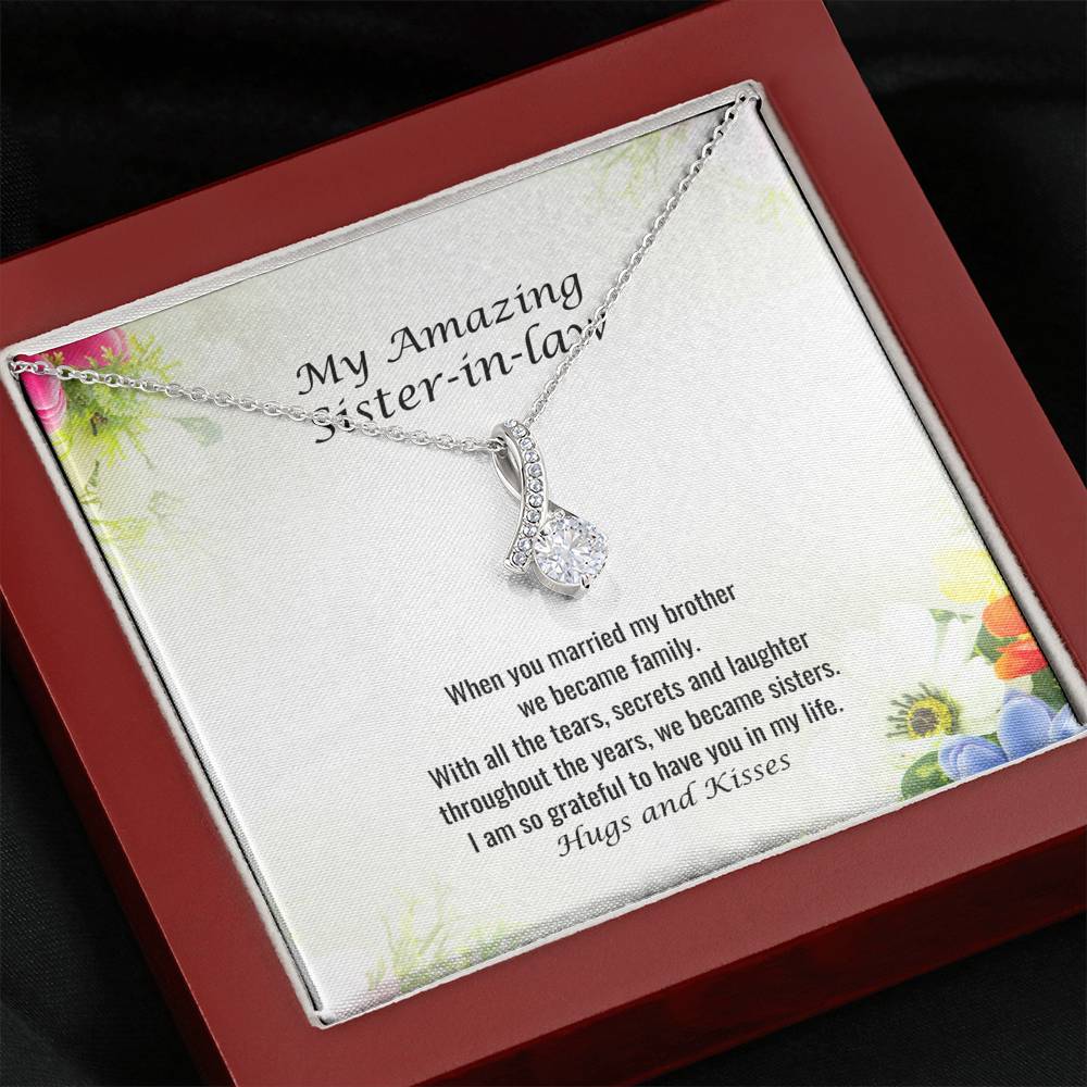 Sister in Law Sentimental Gift, Friends Forever, Bonus Sister, Sister in Law Birthday Gift, Soul Sister, Unbiological Sister 108a