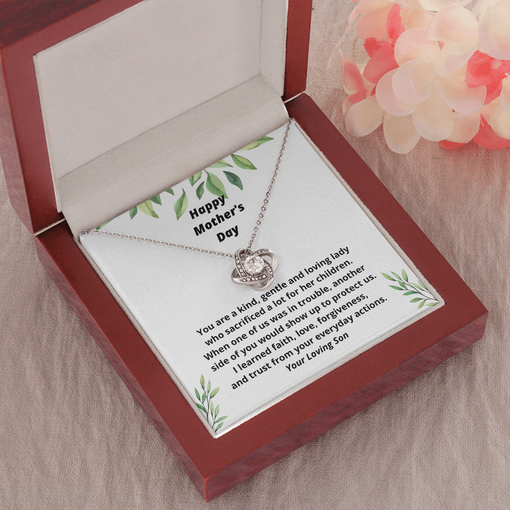 Meaningful Mother's Day Gift from Son, Thoughtful Present, Necklace Gift for Mom 127c