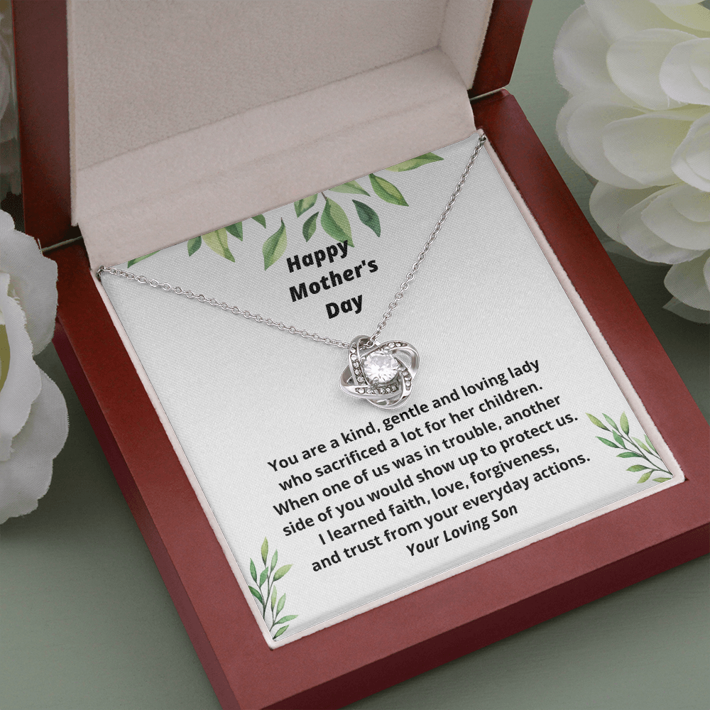 Meaningful Mother's Day Gift from Son, Thoughtful Present, Necklace Gift for Mom 127c