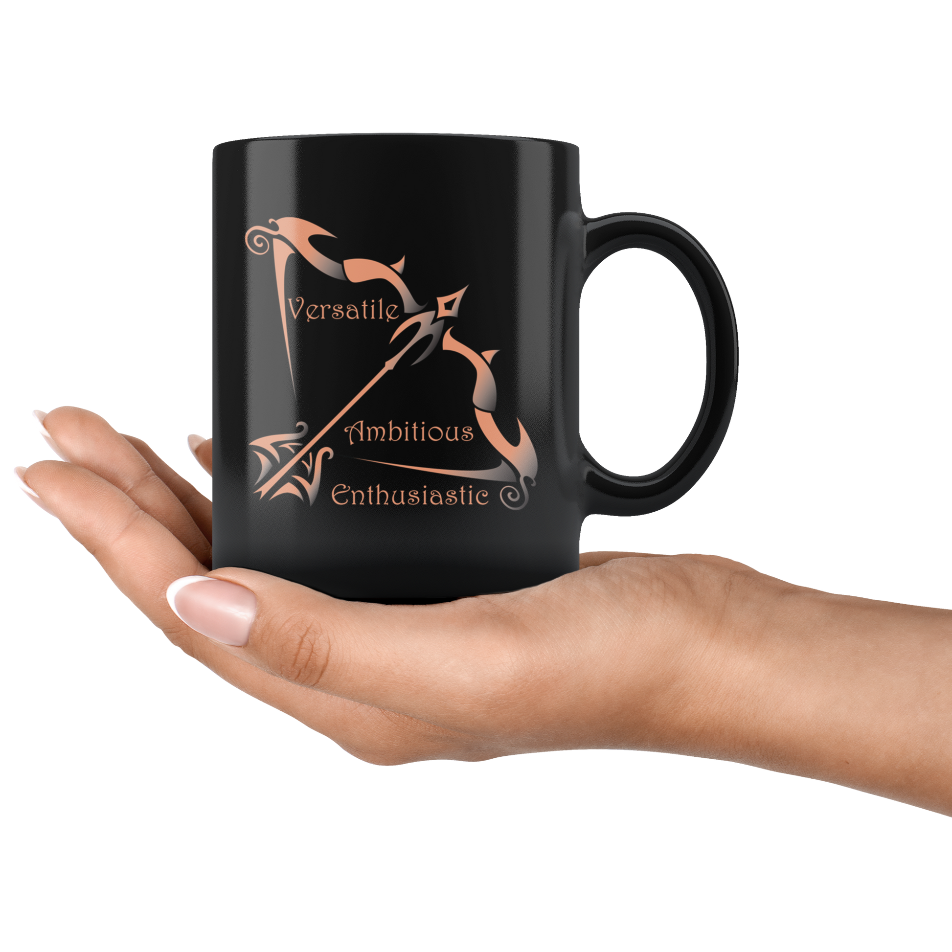 Sagittarius Personalized 11oz Black Coffee Mug