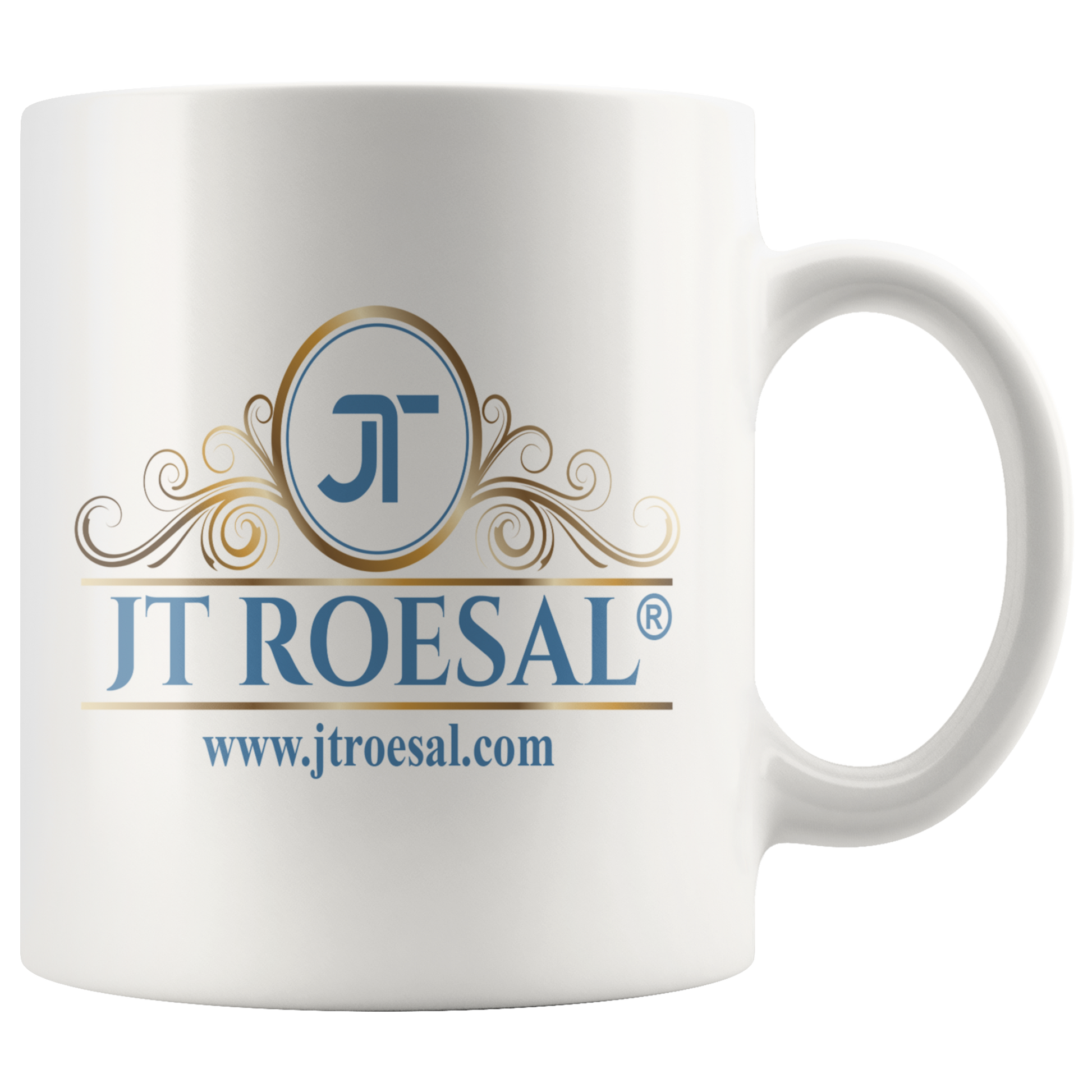 JT ROESAL White Coffee Mug