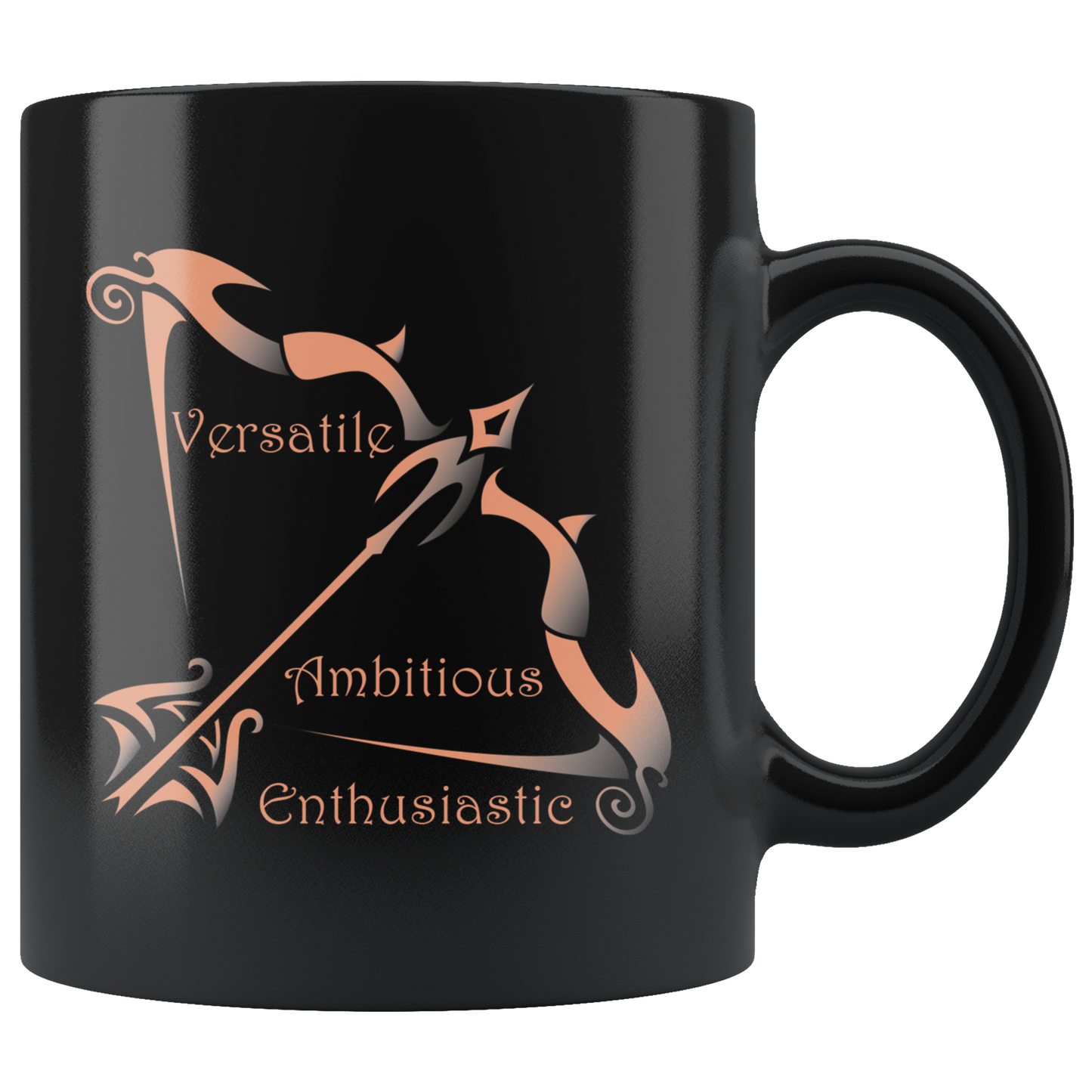 Sagittarius Personalized 11oz Black Coffee Mug